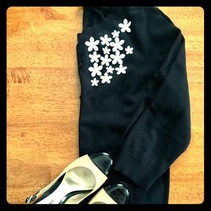 Talbots Medium Black Spring Sweater